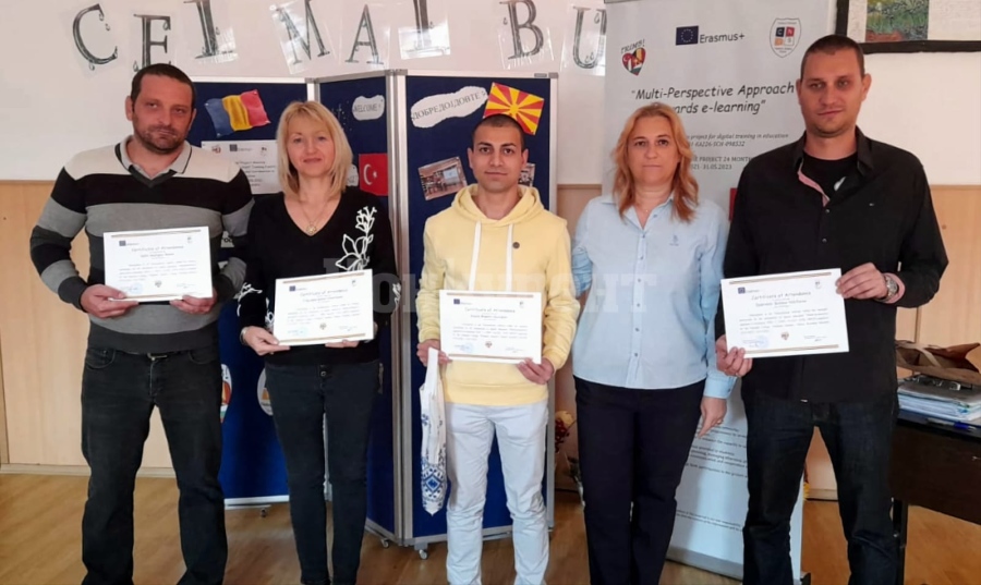 Учители от ПГТР Враца посетиха Румъния на работна визита по европейски проект за обмяна на добри практики по време на онлайн обучението